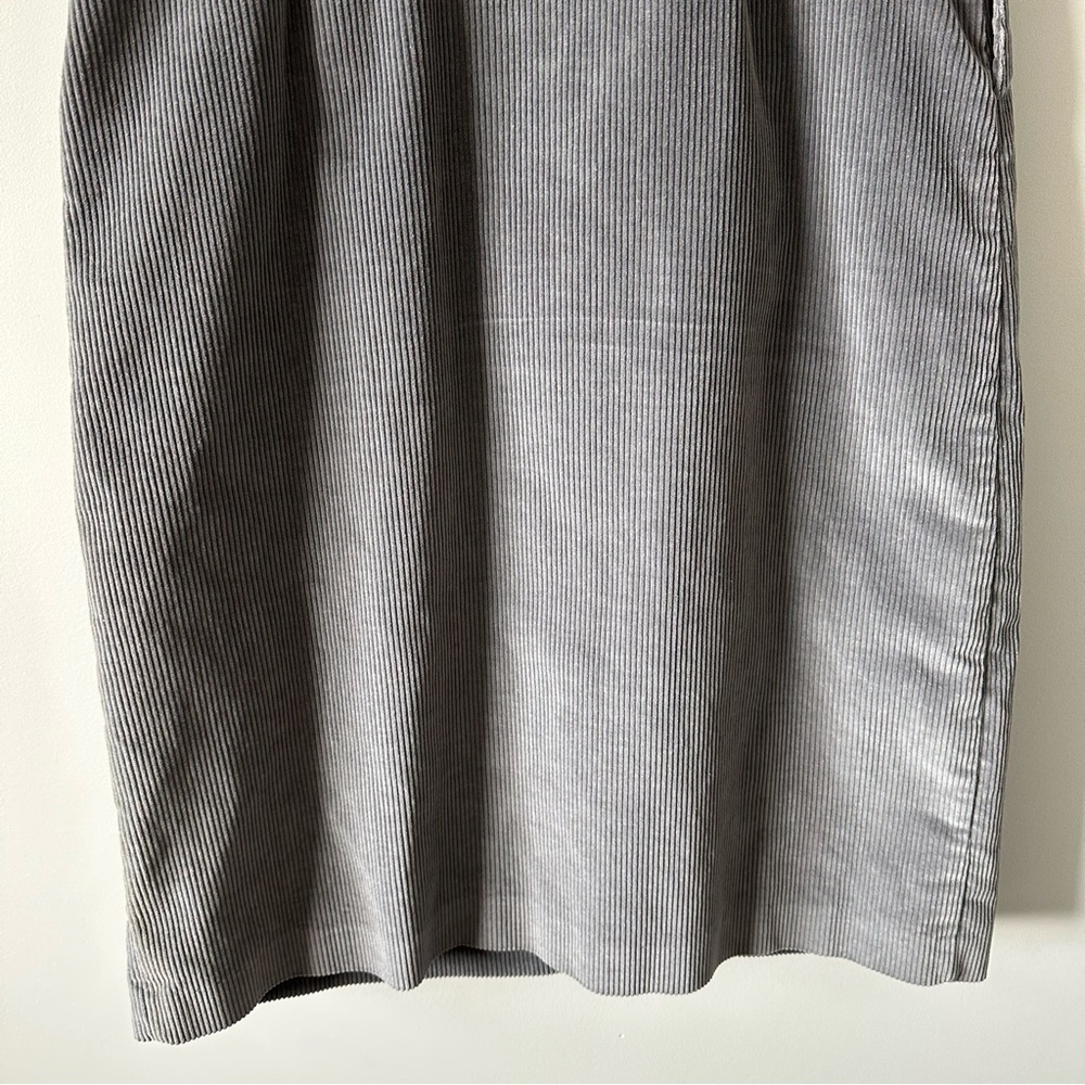 Vintage Wide Corduroy Gray A Line Skirt MALLARD DUCK Size 14 by MH Selections - Picture 6 of 12